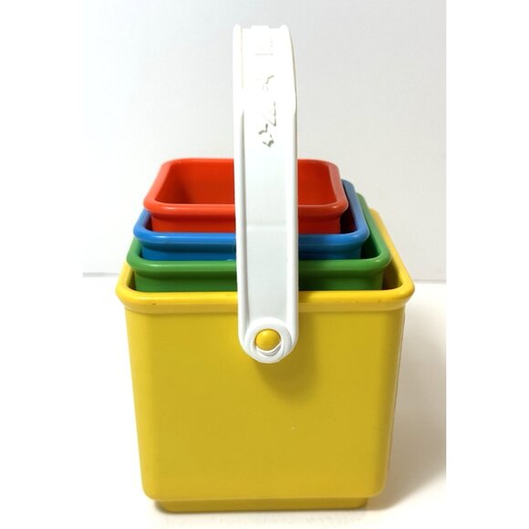 Retro 1986 Fisher Price Activity Blocks Nesting Stacking Toy - Picture 2 of 8